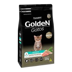 Ração Golden Gatos Filhotes sabor Frango 3Kg