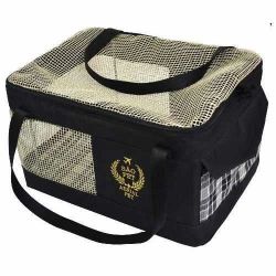 Bolsa Transportes Aerial Pet Cia. Azul (43x31,5x20cm) - Preto