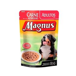 Ração Úmida Magnus para Cães Adultos sabor Carne 85g