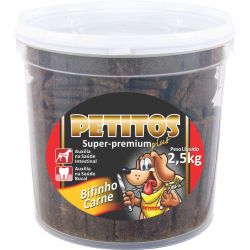 Pote 2,5kg - Petitos Bifinho Carne